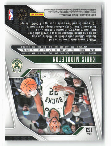 2024-25 Panini Prizm #153 Khris Middleton NM