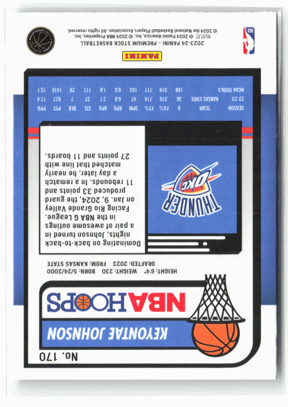 2023-24 Panini Premium Stock #170 Keyontae Johnson NM