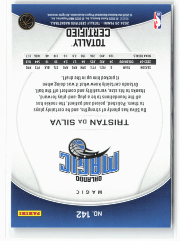 2024-25 Panini Totally Certified #142 Tristan da Silva Mirror