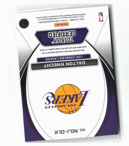 2024-25 Panini Totally Certified #NGJ-DLK Dalton Knecht