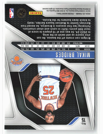 2024-25 Panini Prizm #15 Mikal Bridges NM