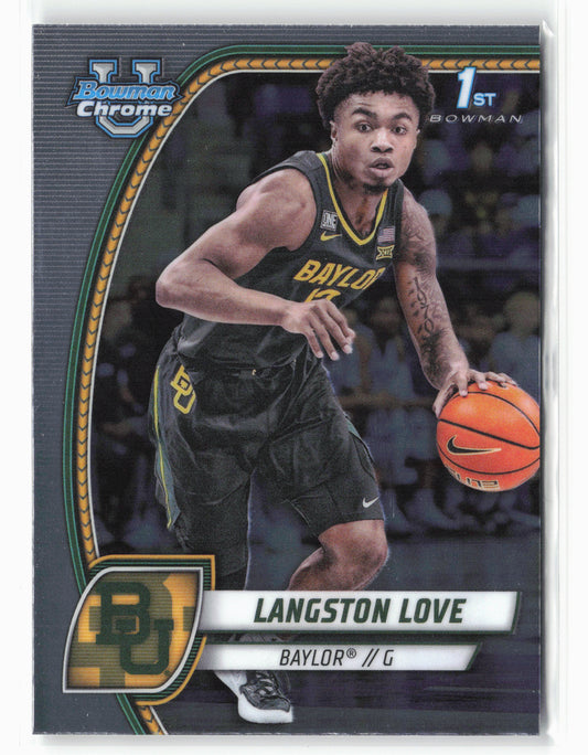 2024-25 Bowman University Chrome #50 Langston Love