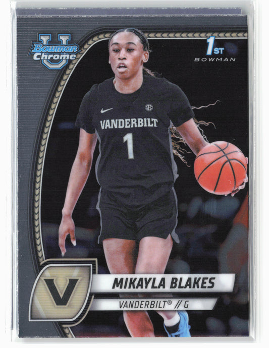 2024-25 Bowman University Chrome #55 Mikayla Blakes