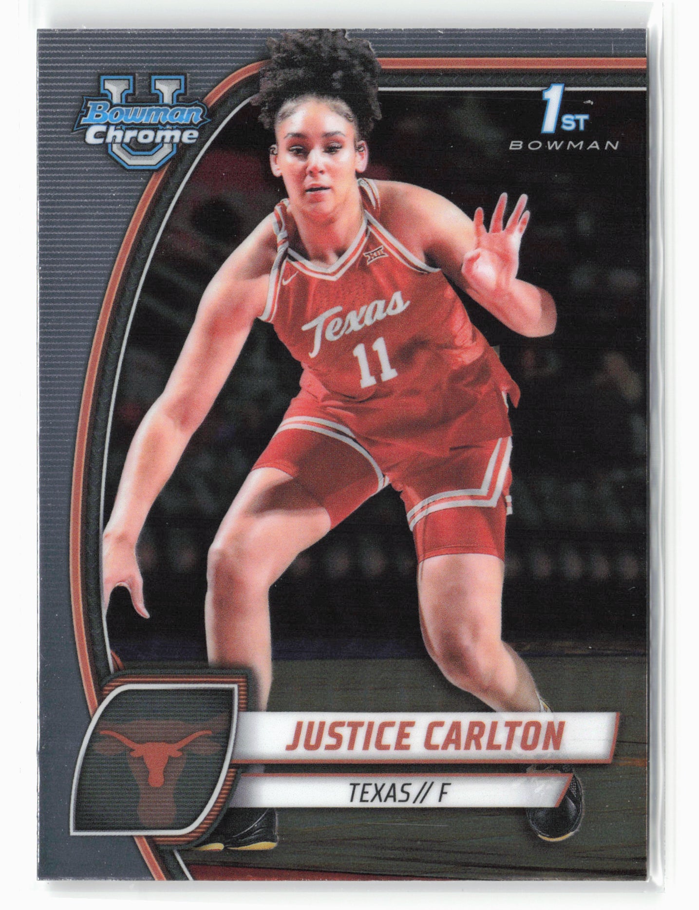 2024-25 Bowman University Chrome #38 Justice Carlton