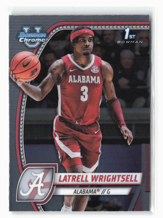 2024-25 Bowman University Chrome #51 Latrell Wrightsell Jr.