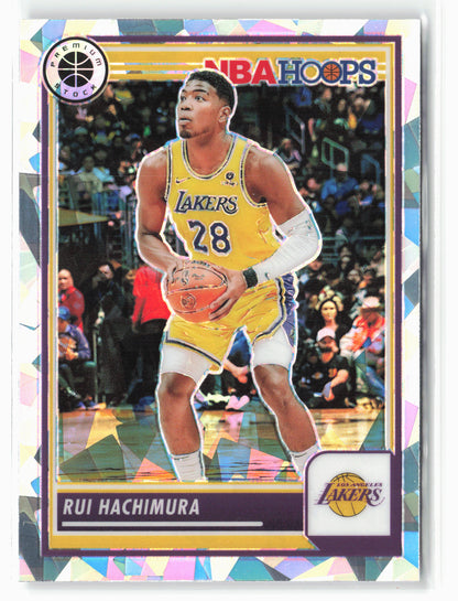2023-24 Panini Premium Stock #24 Rui Hachimura Ice Prizm