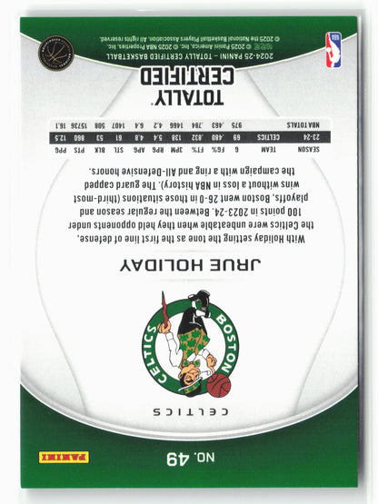 2024-25 Panini Totally Certified #49 Jrue Holiday