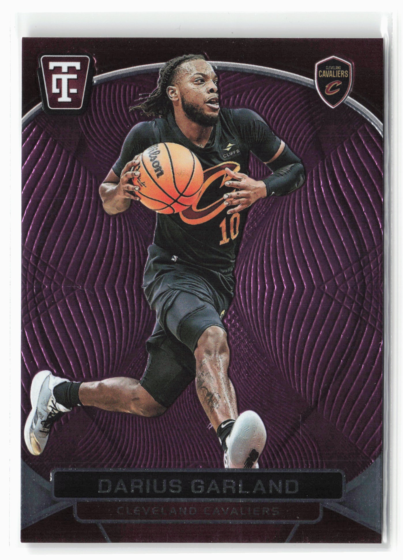 2024-25 Panini Totally Certified #97 Darius Garland Mirror Purple