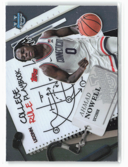 2024-25 Bowman University Chrome #CRP-2 Ahmad Nowell College Rule Playbook