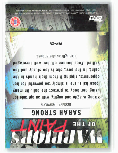 2024-25 Bowman University Chrome #WP-25 Sarah Strong Warriors in the Paint