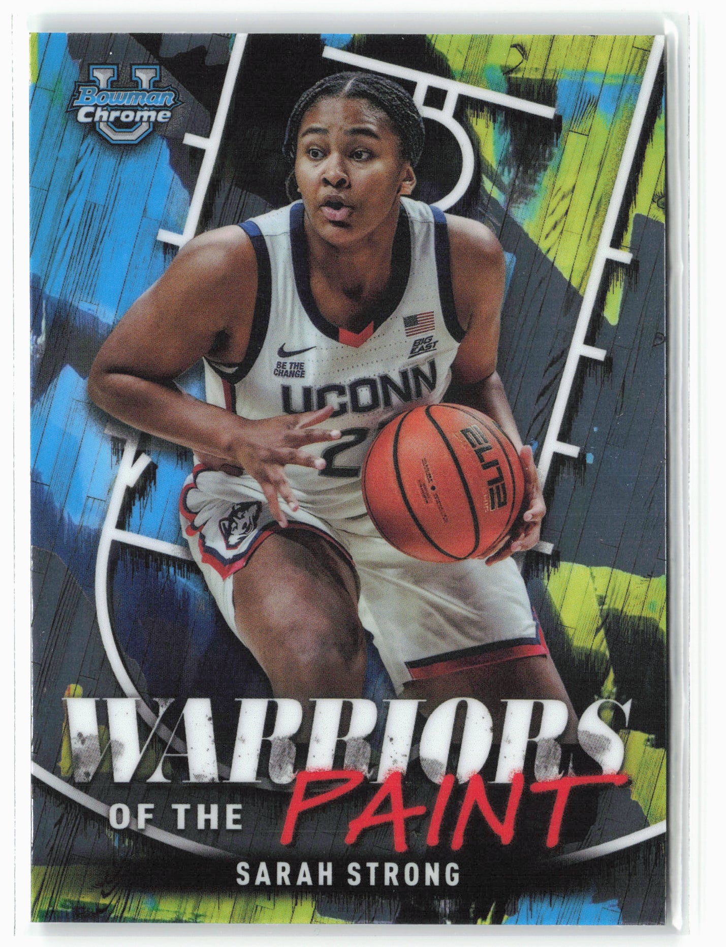 2024-25 Bowman University Chrome #WP-25 Sarah Strong Warriors in the Paint