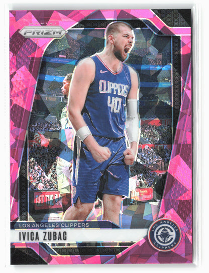 2024-25 Panini Prizm #39 Ivica Zubac Prizms Pink Ice