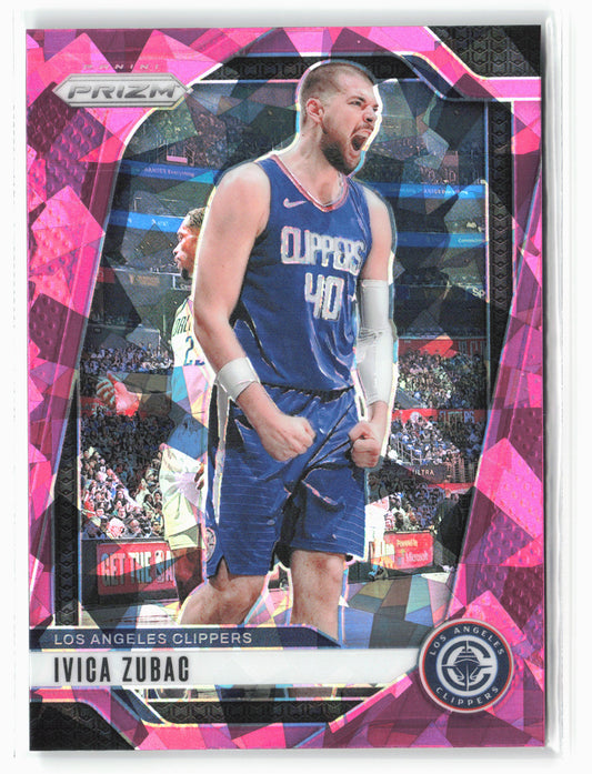 2024-25 Panini Prizm #39 Ivica Zubac Prizms Pink Ice