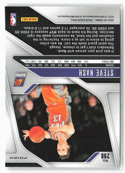 2024-25 Panini Prizm #298 Steve Nash Prizms Silver