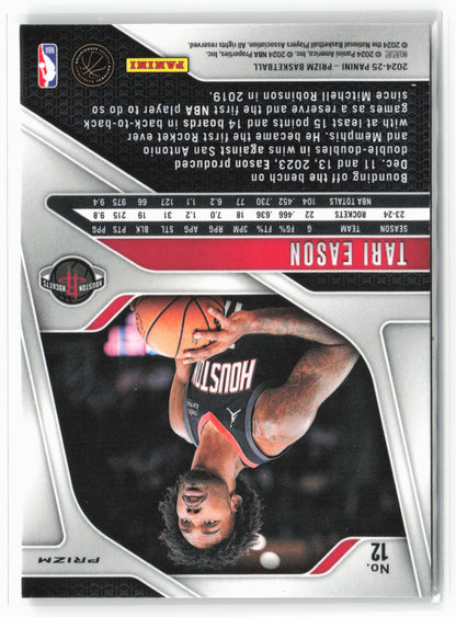 2024-25 Panini Prizm #12 Tari Eason Prizms Pink Ice