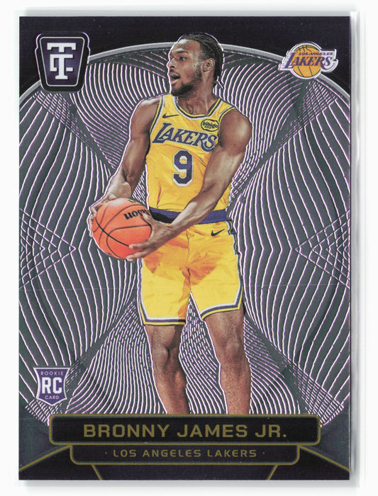 2024-25 Panini Totally Certified #150 Bronny James Jr. Mirror Pink #/125