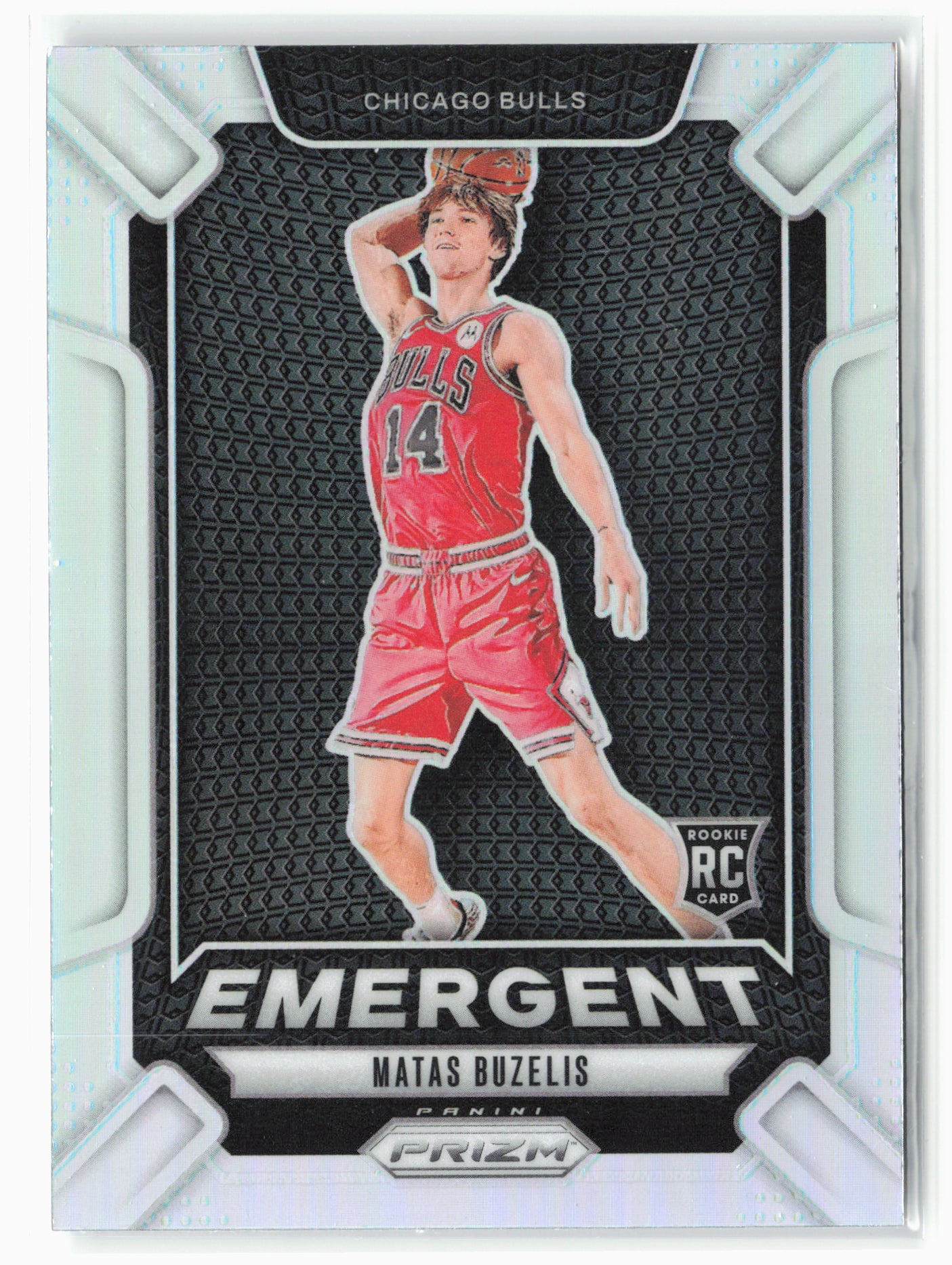 2024-25 Panini Prizm #7 Matas Buzelis Emergent Prizms Silver
