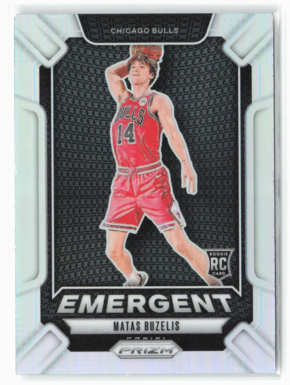 2024-25 Panini Prizm #7 Matas Buzelis Emergent Prizms Silver