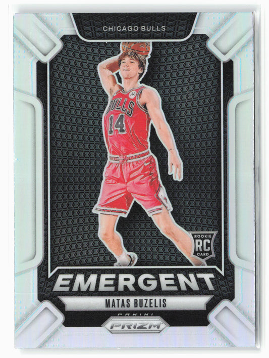2024-25 Panini Prizm #7 Matas Buzelis Emergent Prizms Silver