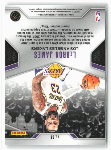 2024-25 Panini Prizm #14 LeBron James Dominance