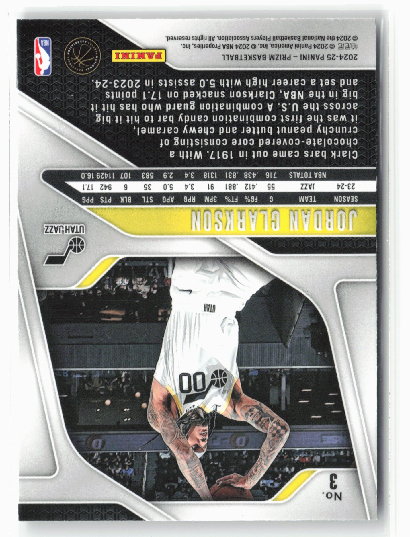 2024-25 Panini Prizm #3 Jordan Clarkson NM