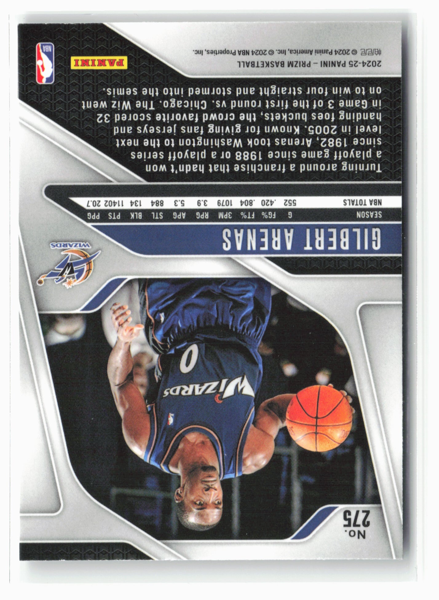 2024-25 Panini Prizm #275 Gilbert Arenas NM