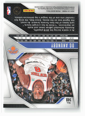 2024-25 Panini Prizm #149 OG Anunoby NM
