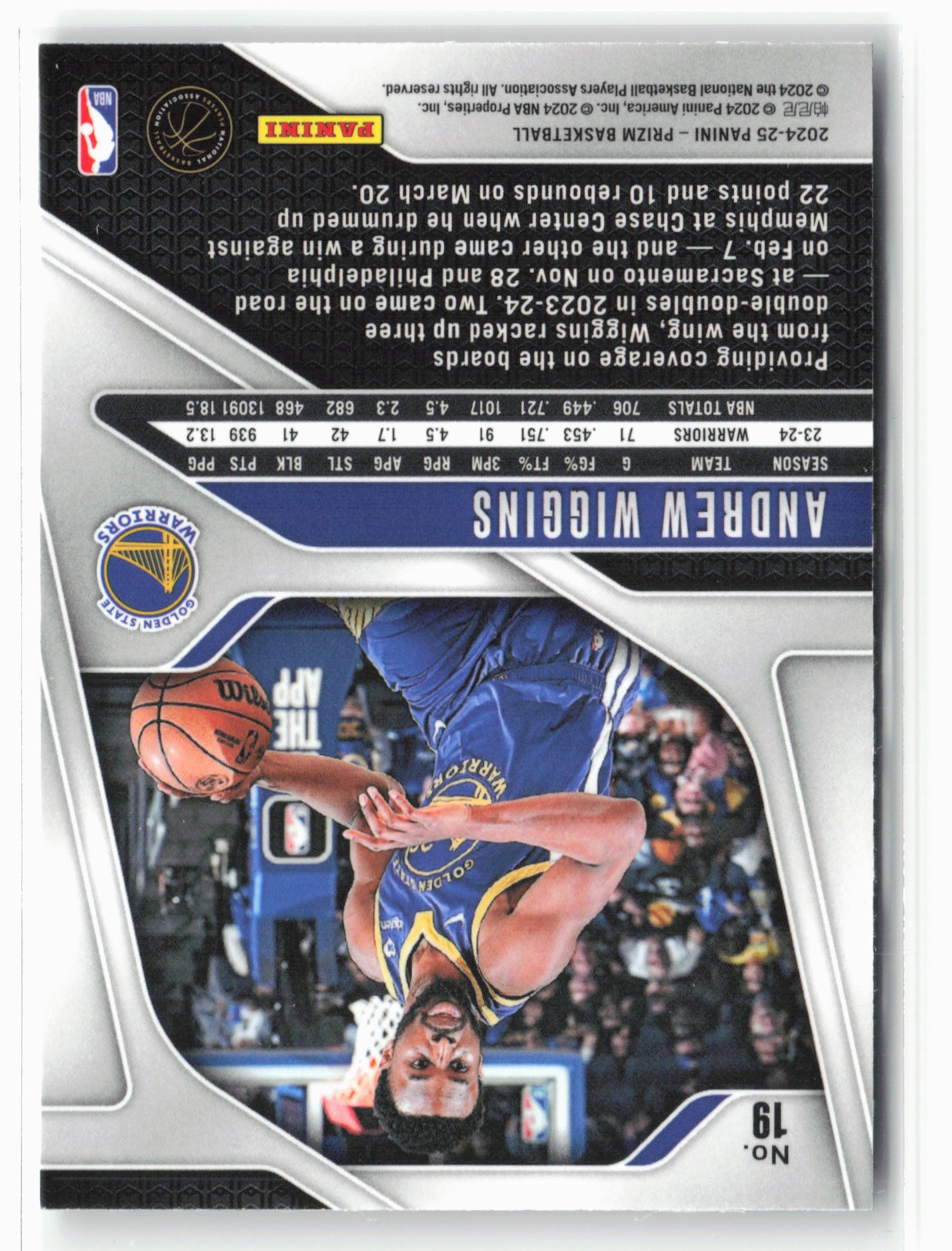 2024-25 Panini Prizm #19 Andrew Wiggins NM