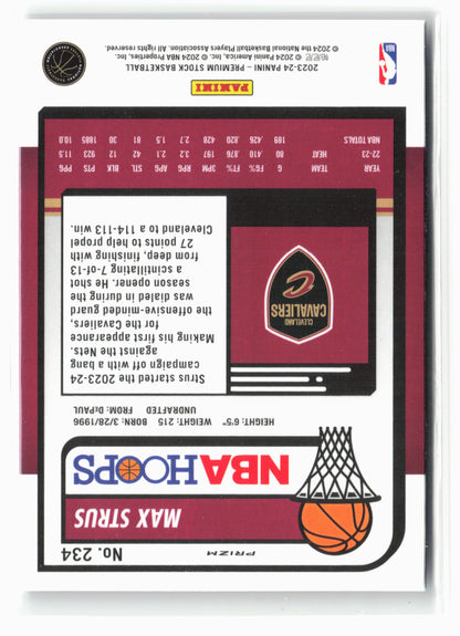2023-24 Panini Premium Stock #234 Max Strus Silver Prizm
