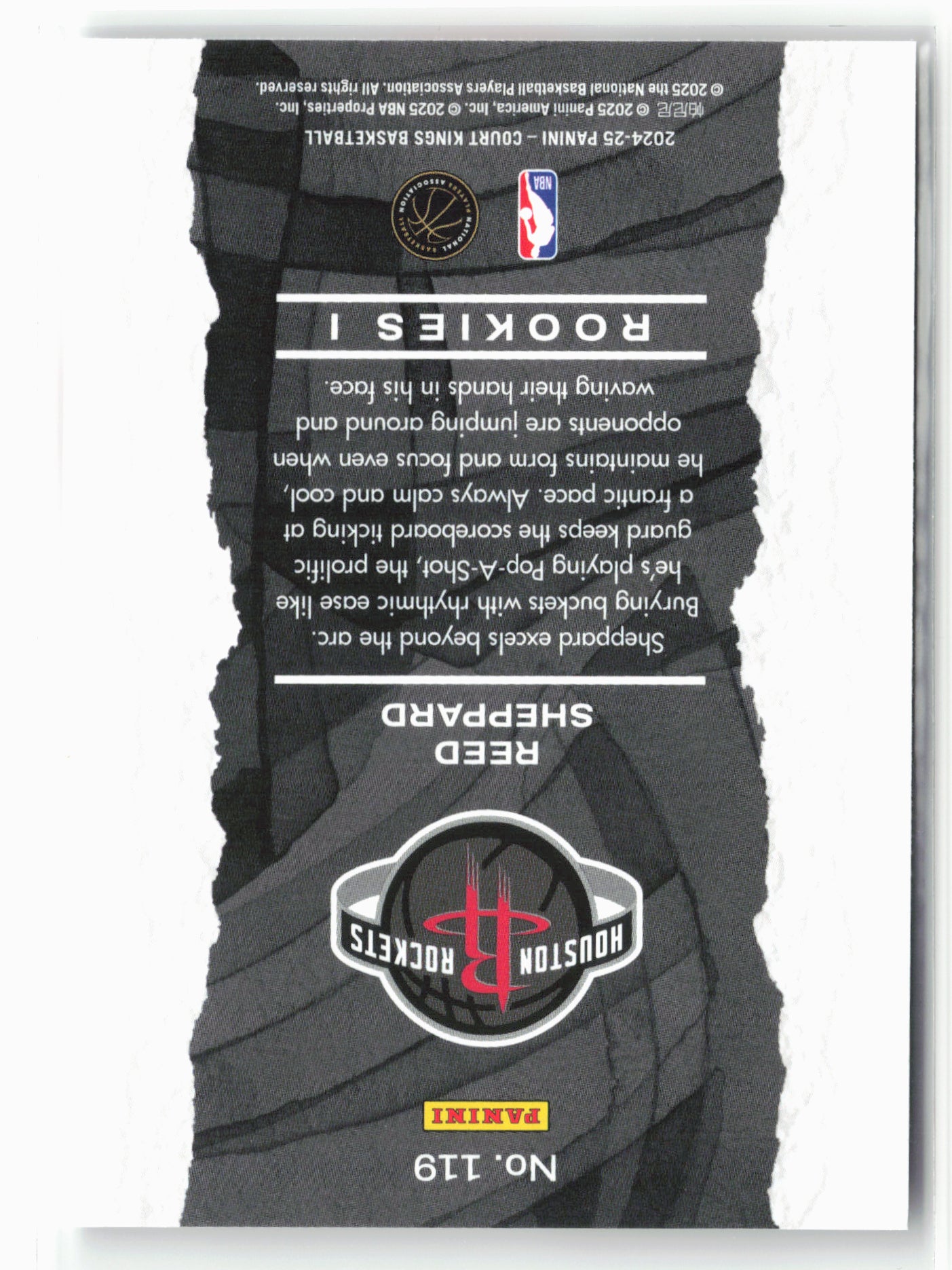 2024-25 Panini Court Kings #119 Reed Sheppard