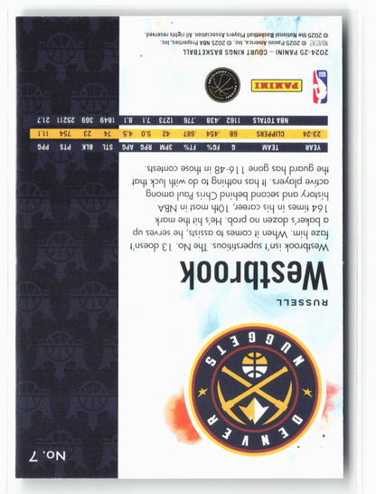 2024-25 Panini Court Kings #7 Russell Westbrook