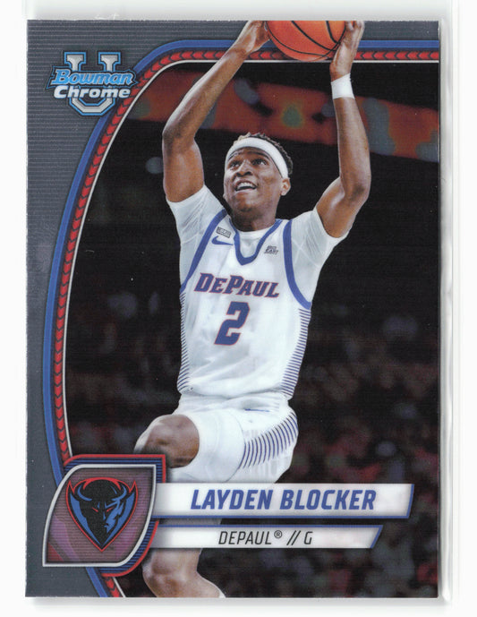 2024-25 Bowman University Chrome #95 Layden Blocker