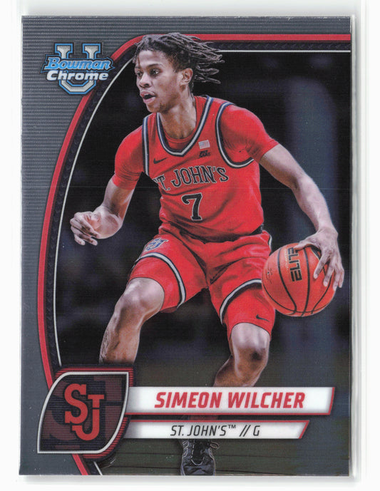 2024-25 Bowman University Chrome #71 Simeon Wilcher