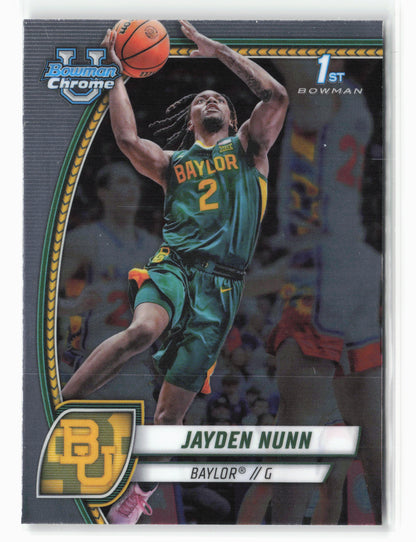2024-25 Bowman University Chrome #30 Jayden Nunn