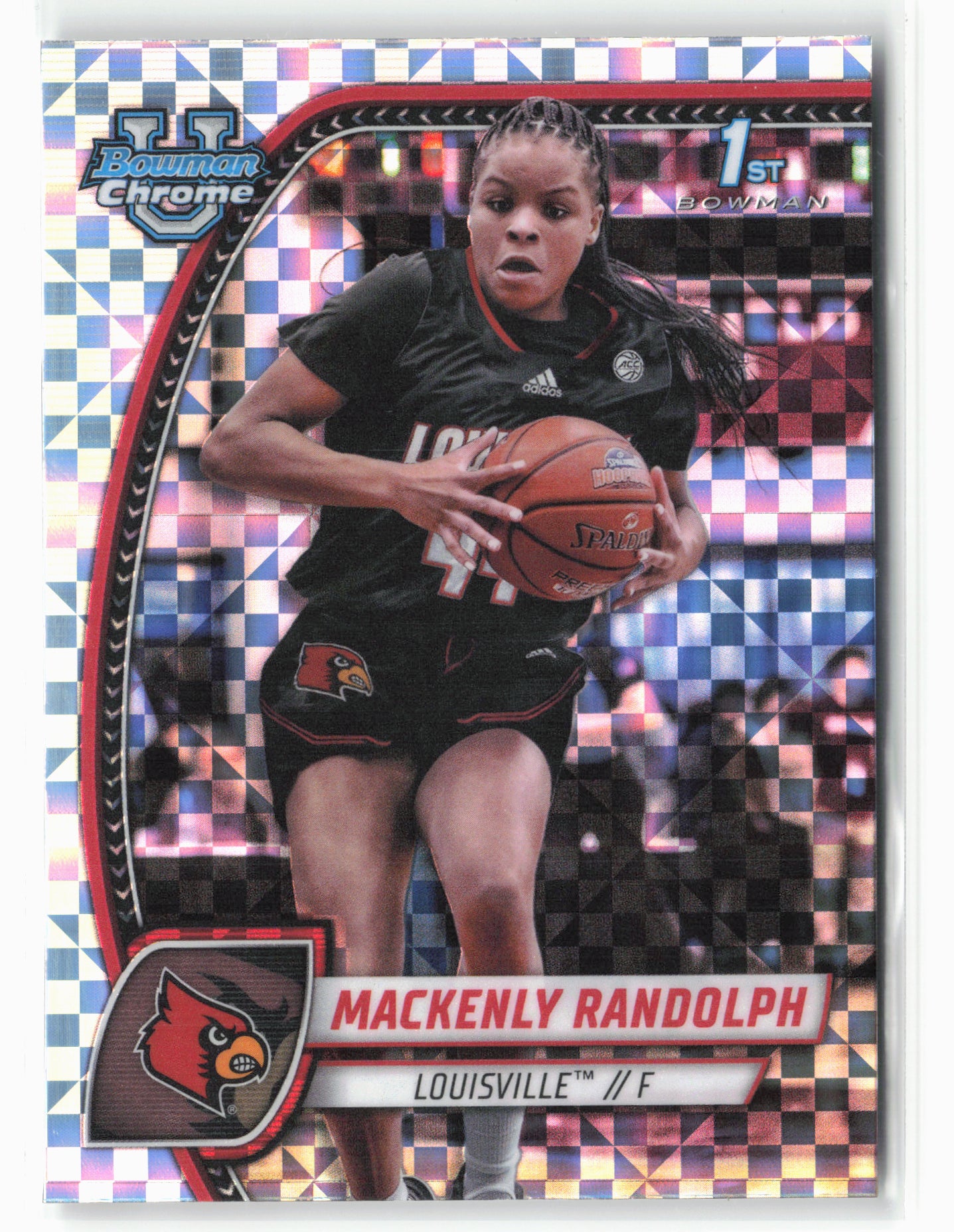 2024-25 Bowman University Chrome #53 Mackenly Randolph X-Fractor