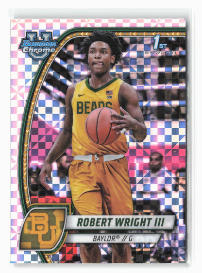 2024-25 Bowman University Chrome #15 Robert Wright III X-Fractor
