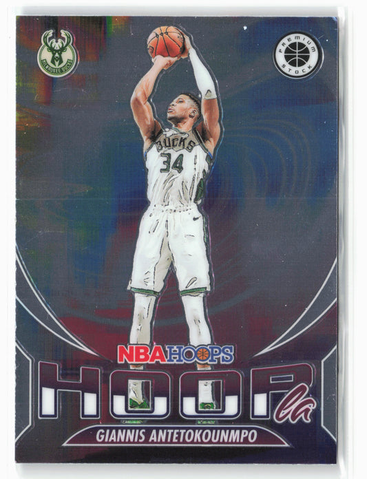 2023-24 Panini Premium Stock #9 Giannis Antetokounmpo Hoopla
