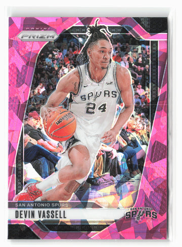 2024-25 Panini Prizm #25 Devin Vassell Prizms Pink Ice