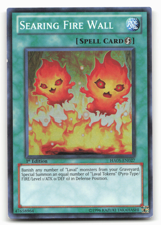 Hidden Arsenal 5: Steelswarm Invasion #HA05-EN027 Searing Fire Wall Holo