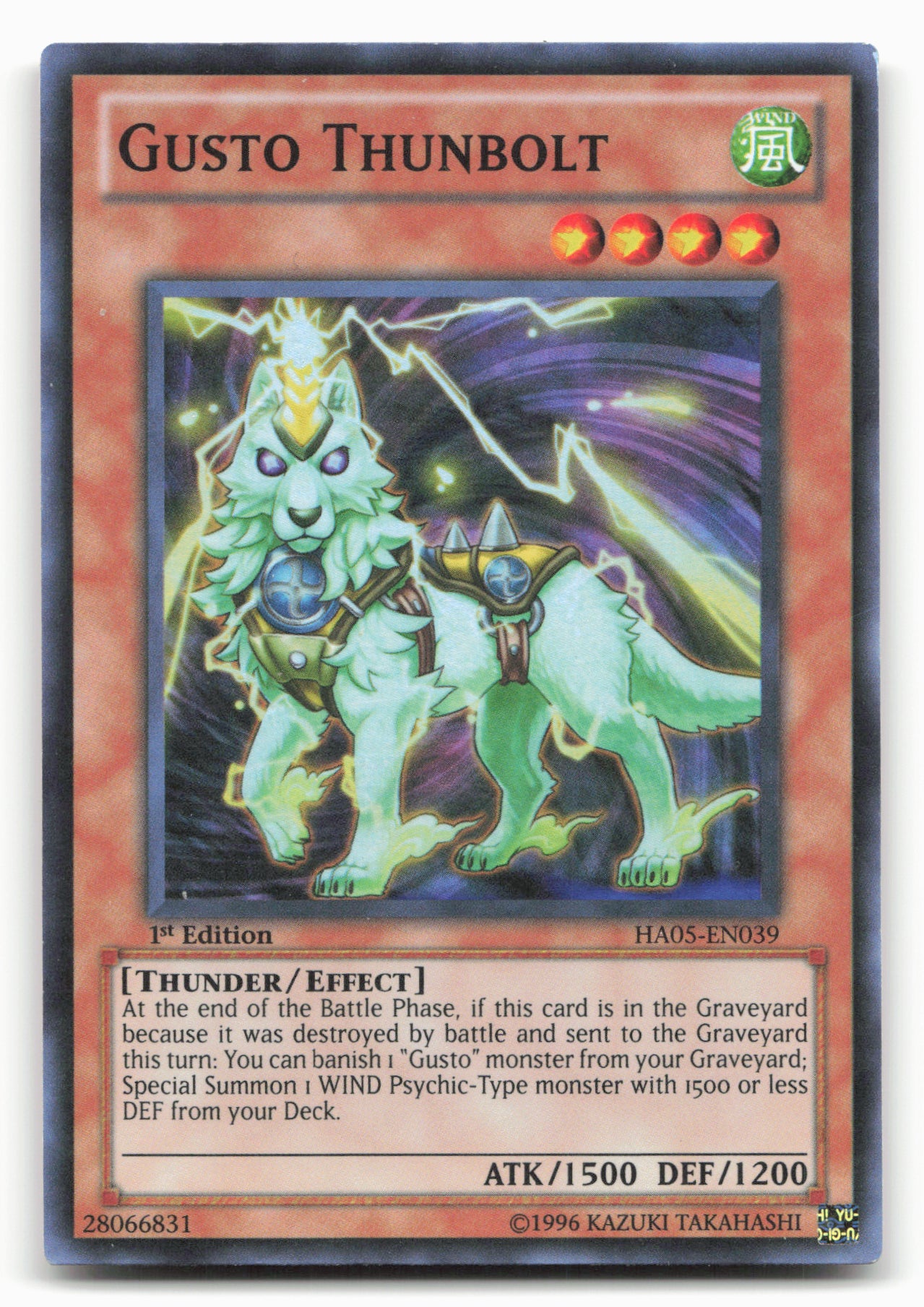 Duel Terminal 5 #DT05-EN072 Gusto Thunbolt Holo