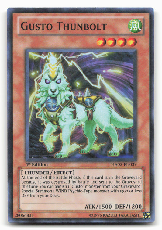 Duel Terminal 5 #DT05-EN072 Gusto Thunbolt Holo