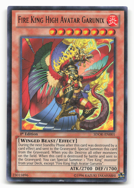 Structure Deck: Onslaught Fire Kings #SDOK-EN001 Fire King High Avatar Garunix