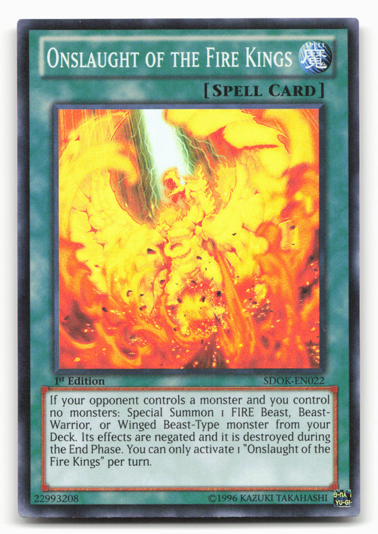 Structure Deck: Onslaught Fire Kings #SDOK-EN022 Onslaught of the Fire Kings