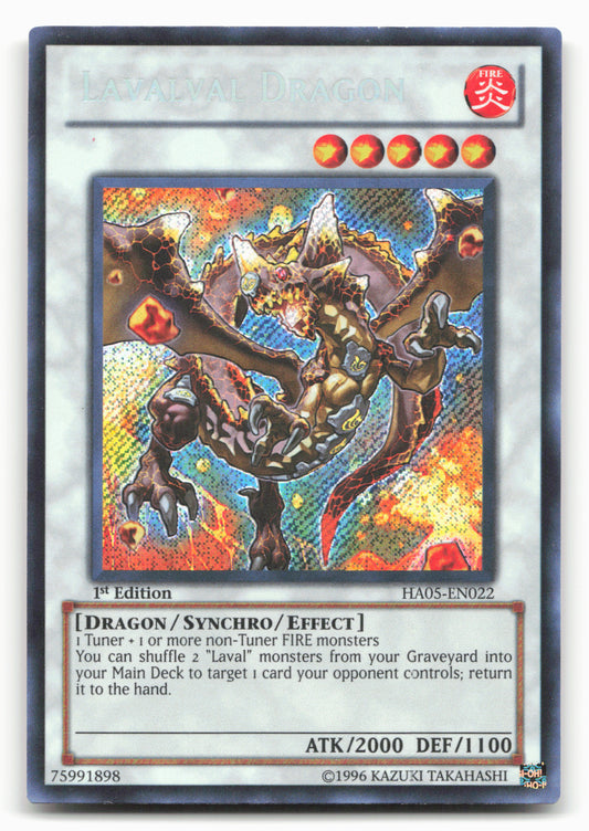 Hidden Arsenal 5: Steelswarm Invasion #HA05-EN022 Lavalval Dragon Holo