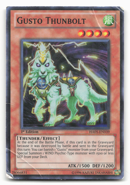 Hidden Arsenal 5: Steelswarm Invasion #HA05-EN039 Gusto Thunbolt Heavy DMG Holo
