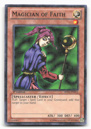 Battle Pack 2: War of the Giants #BP02-EN005 Magician of Faith (Mosaic Rare)
