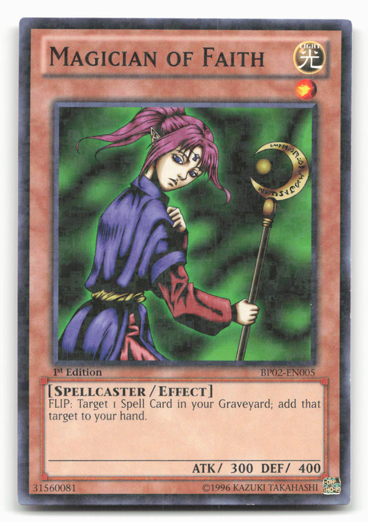 Battle Pack 2: War of the Giants #BP02-EN005 Magician of Faith (Mosaic Rare)