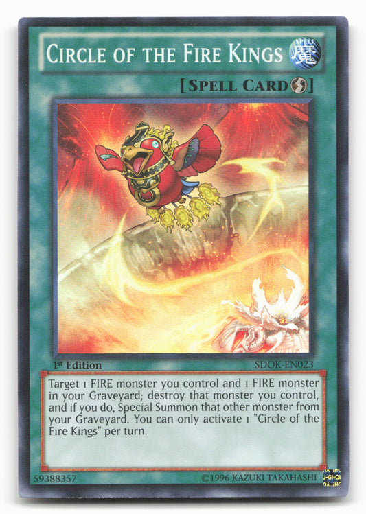 Structure Deck: Onslaught Fire Kings #SDOK-EN023 Circle of the Fire Kings Holo