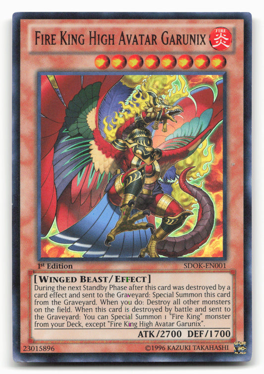 Onslaught of the Fire Kings #SDOK-EN001 Fire King High Avatar Garunix