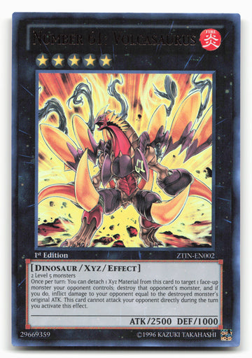 
2013 Zexal Collection Tin #ZTIN-EN002 Number 61: Volcasaurus